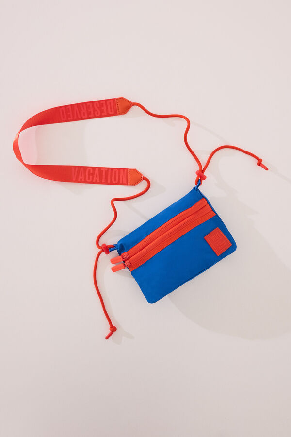 Women'secret Bolso cartera nylon azul  azul