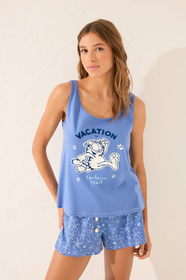 Women'secret Pijama azul marinho com al&ccedil;as azul