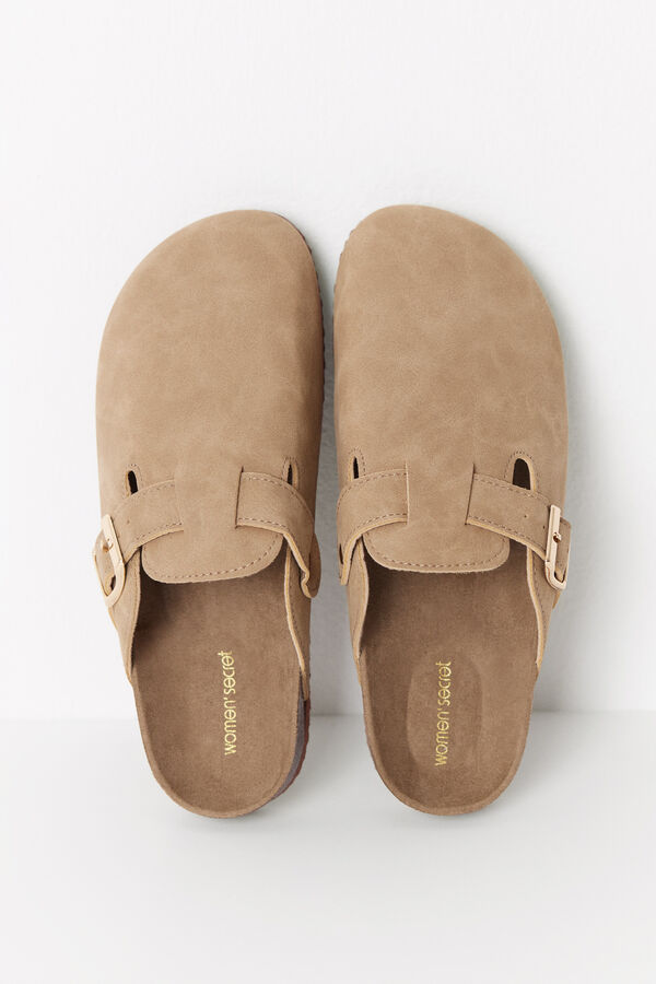 Women'secret Chinelos fechados BIO bege cru