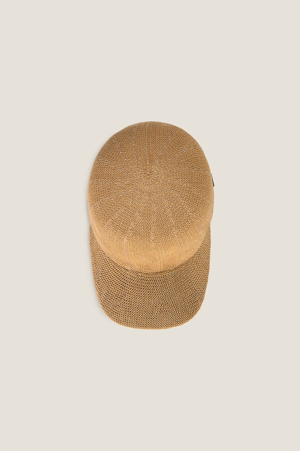 Textura Gorra playa rafia beige
