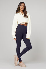 Spanx Leggins moldeadores efecto antelina azul