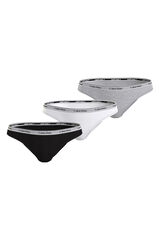 Calvin Klein Pack 3 bragas cl&aacute;sicas neutras logo estampado