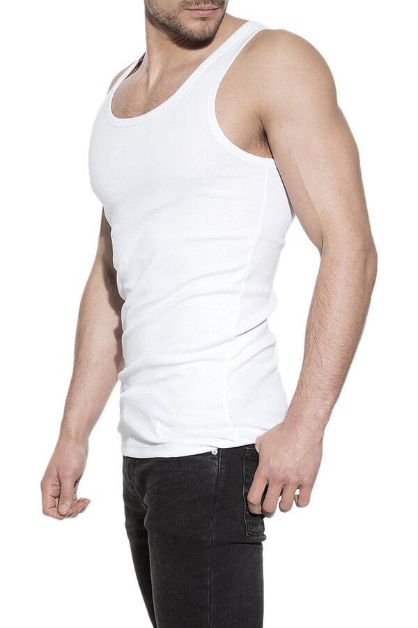 Bread & Boxers Pack 2 camisetas sin mangas de algod&oacute;n org&aacute;nico blancas blanco