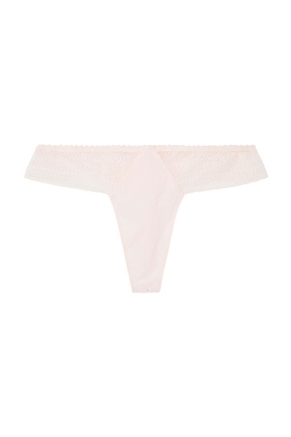 Women'secret Tanga encaje rosa rosa