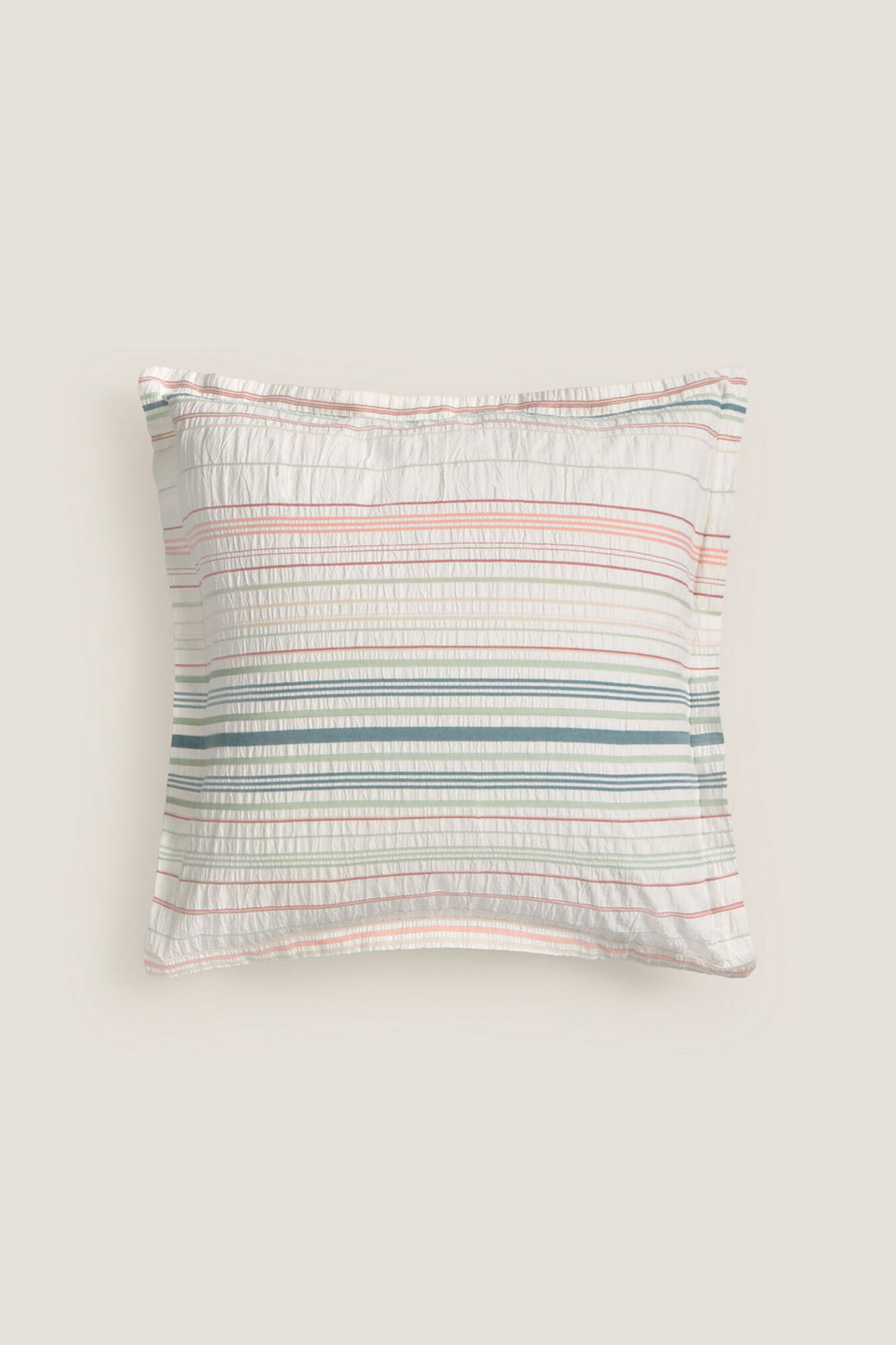 Textura Funda coj&iacute;n rayas multicolor