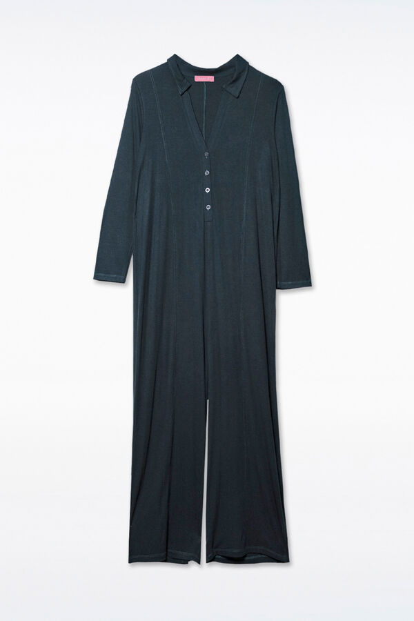 Ohma! Mono lactancia con cuello camisero verde