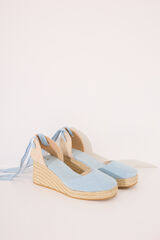 Women'secret Sandalias esparto azul plataforma azul