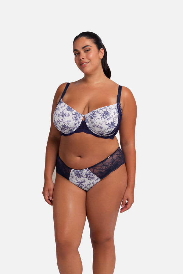 Dorina Suti&atilde; de renda azul