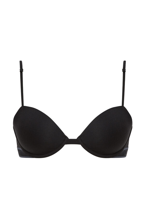 Calvin Klein Suti&atilde; com enchimento com logo CK preto