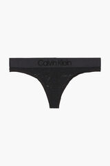 Calvin Klein Tanga de encaje Intrinsic negro