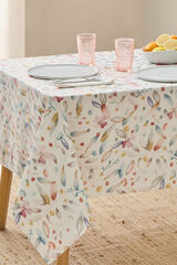 Textura Toalha de mesa de resina antimanchas com folhas e flores estampado