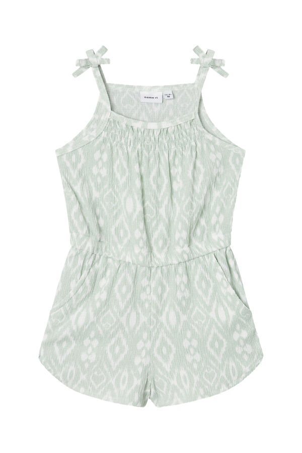 Name it Fato-macaco de tirantes impressos verde