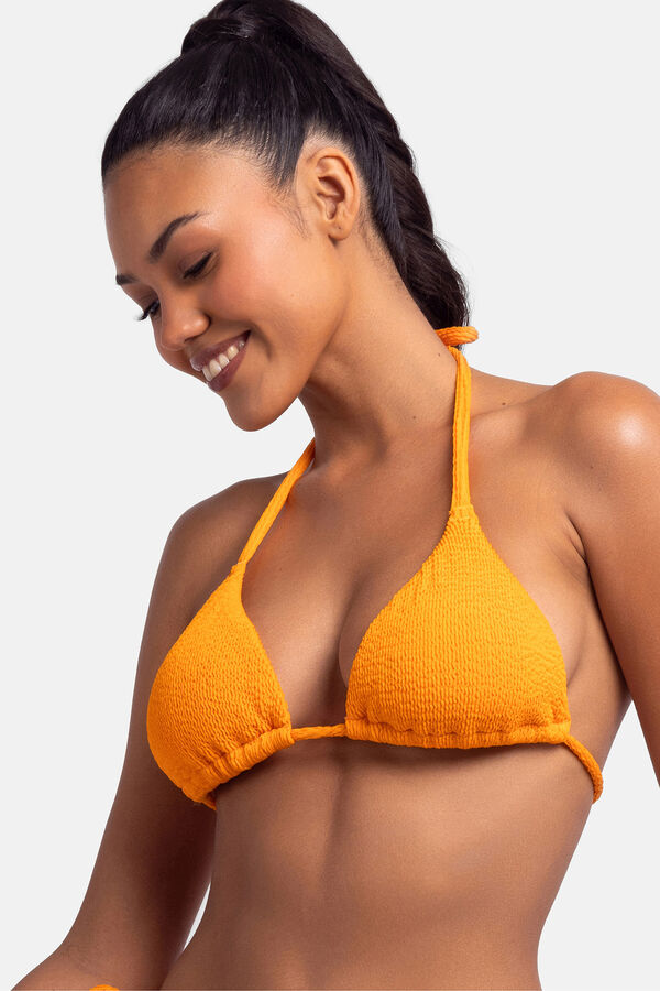 Dorina Top de bikini triangular naranja coral