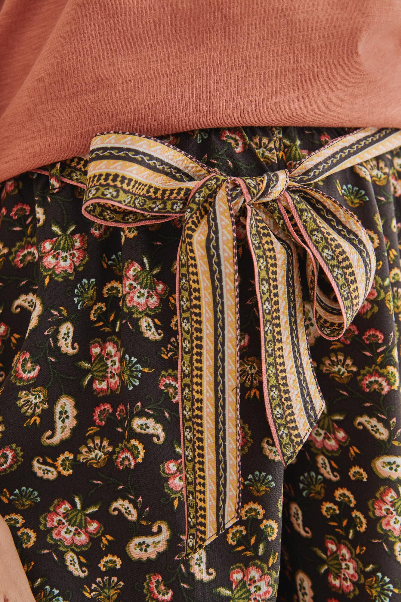 Women'secret Cal&ccedil;as curtas estampado preto