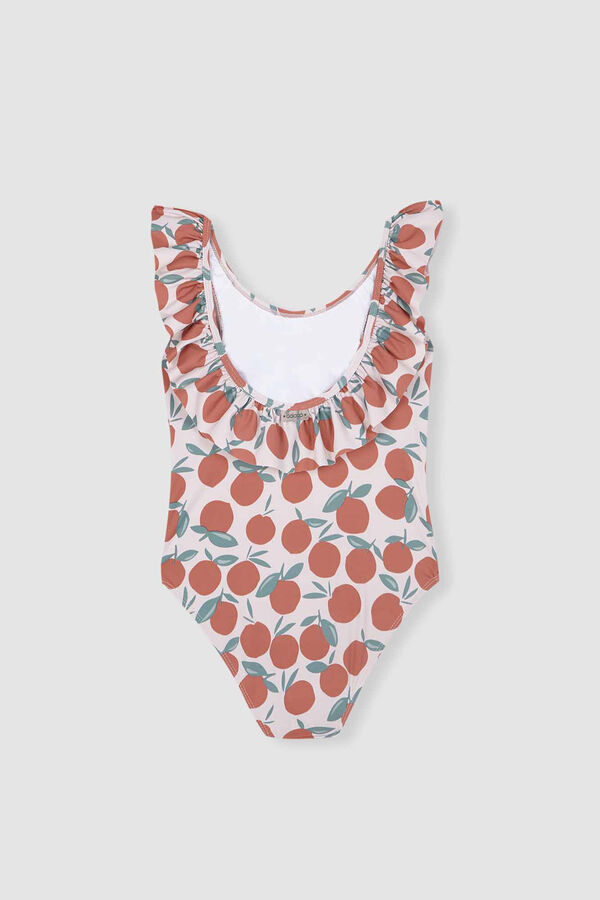 Gocco Ba&ntilde;ador volante naranjas ni&ntilde;a blanco