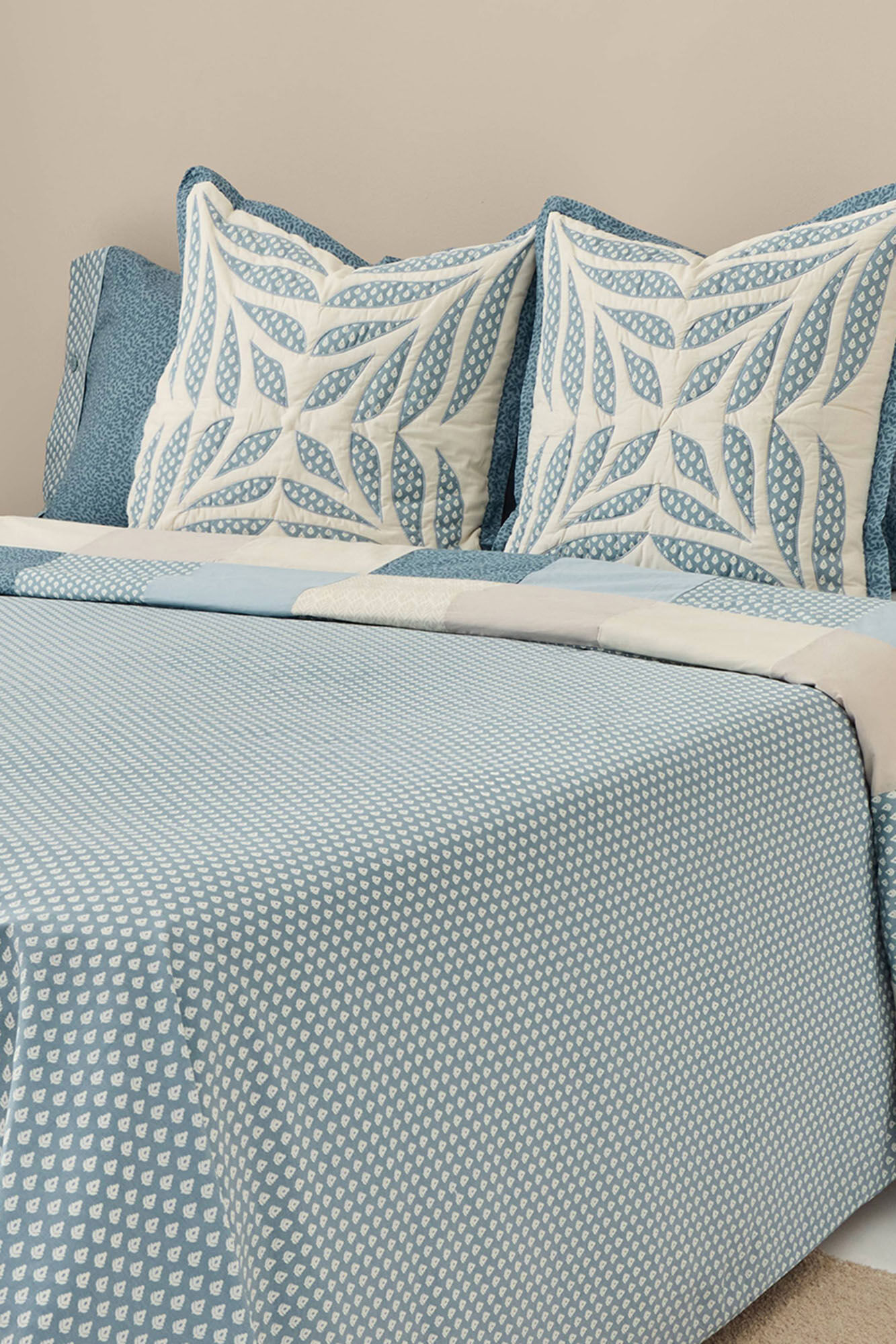 Textura Funda n&oacute;rdica de patchwork tradicional