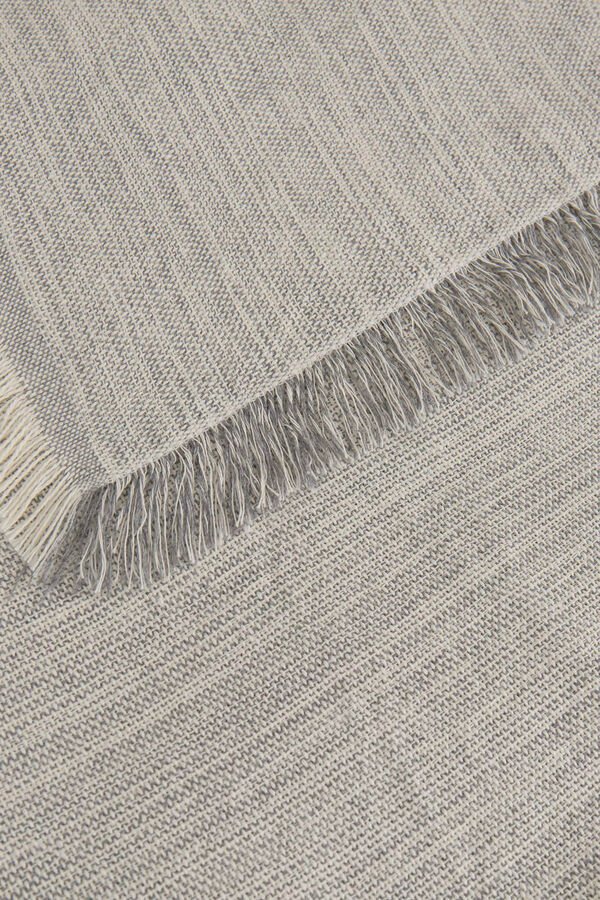 Textura FOULARD TEJIDO RAYAS gris