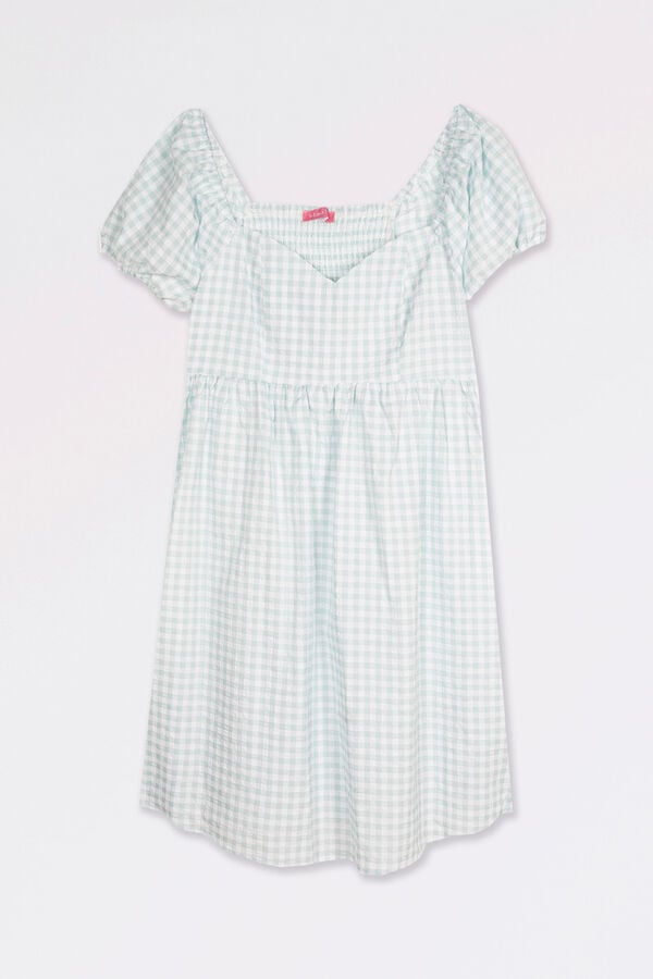 Ohma! Vestido premamá cuadros vichi estampado