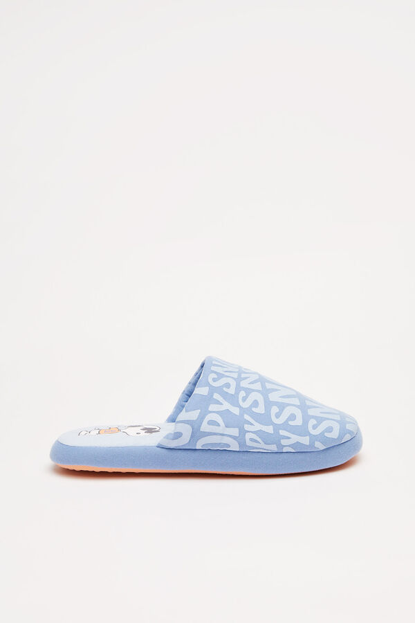 Womensecret Zapatillas casa Snoopy azul azul