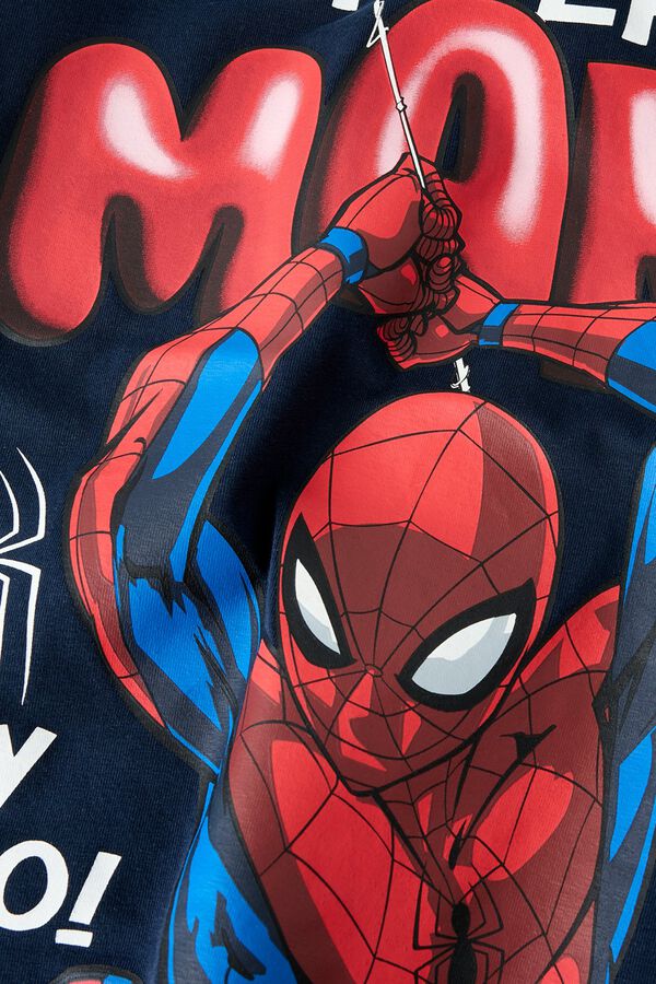Name it T-shirt manga curta Spiderman azul