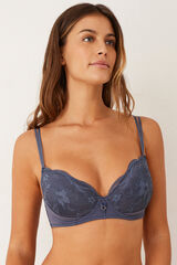 Promise Capacity bra with lace and underwire azul