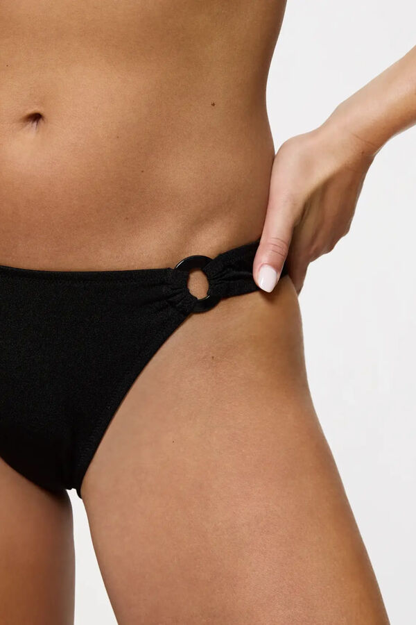 Triumph Calcinha de biquíni clássica com glitter preto