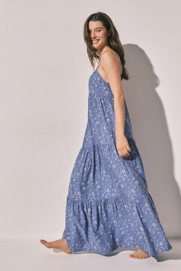 Women'secret Vestido largo tirantes estampado estampado