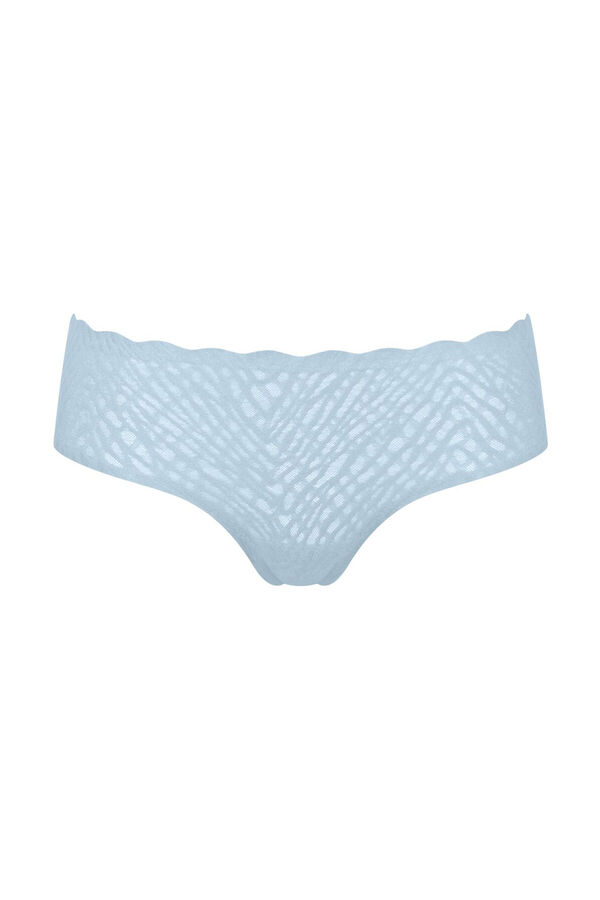 Sloggi Cueca cl&aacute;ssica invis&iacute;vel com renda azul