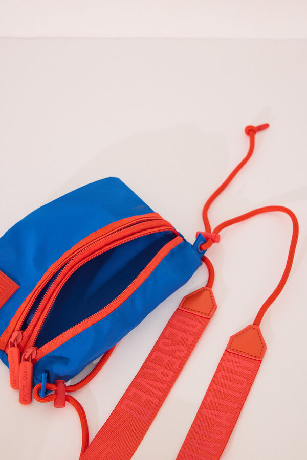 Women'secret Bolso cartera nylon azul  azul