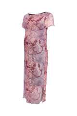 Mamalicious Vestido midi efecto mesh maternity rojo