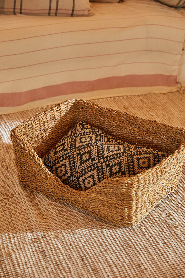 Calma House Coj&iacute;n para cama de mascota Milu 36x48x10 Negro negro