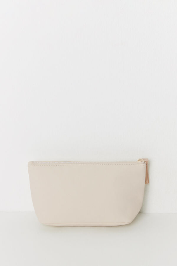 Women'secret Bolsa pequena de borracha bege cru