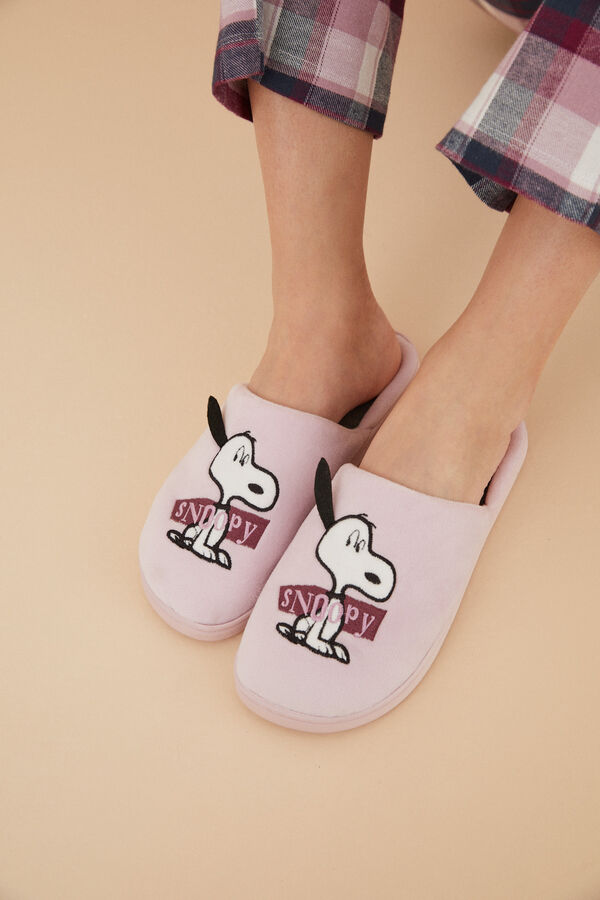 Women'secret Zapatillas casa Snoopy rosa rosa