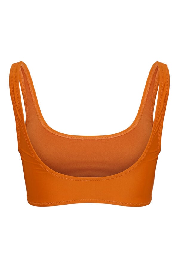 Pieces Top biquíni estilo bandeau. vermelho