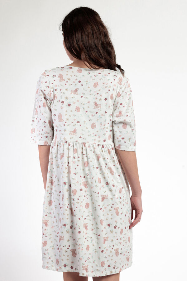 Admas Roupão de maternity Disney Lady Mum cinzento