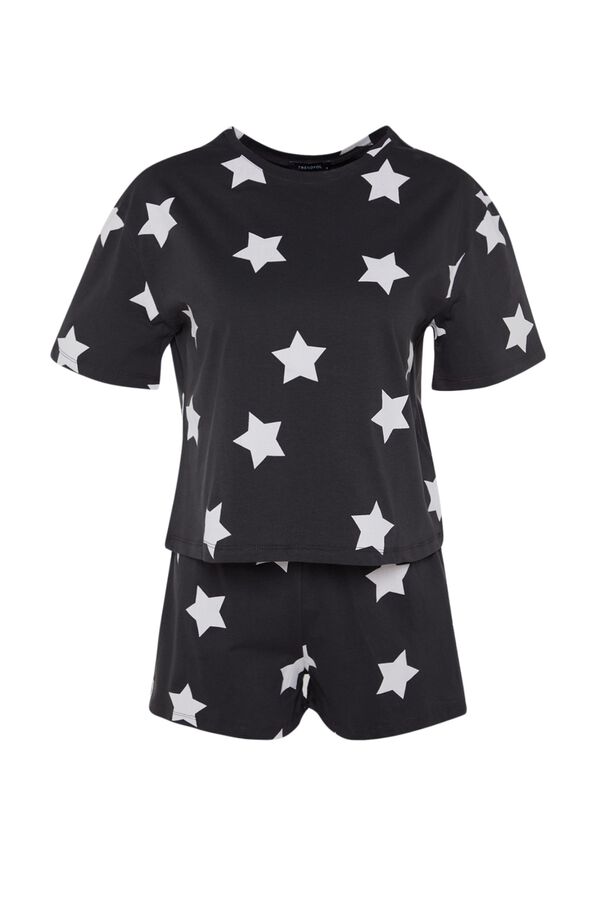 Trendyol Pijama de algod&oacute;n estampado galaxia estampado