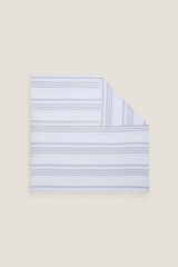 Textura Toalha páreo algodão riscas azul