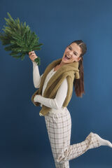 HI&BYE Pijama largo amarillo soft amarillo