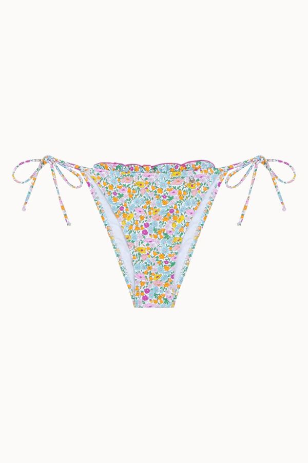 Bohodot Cueca de biqu&iacute;ni brasileira com folho floral estampado