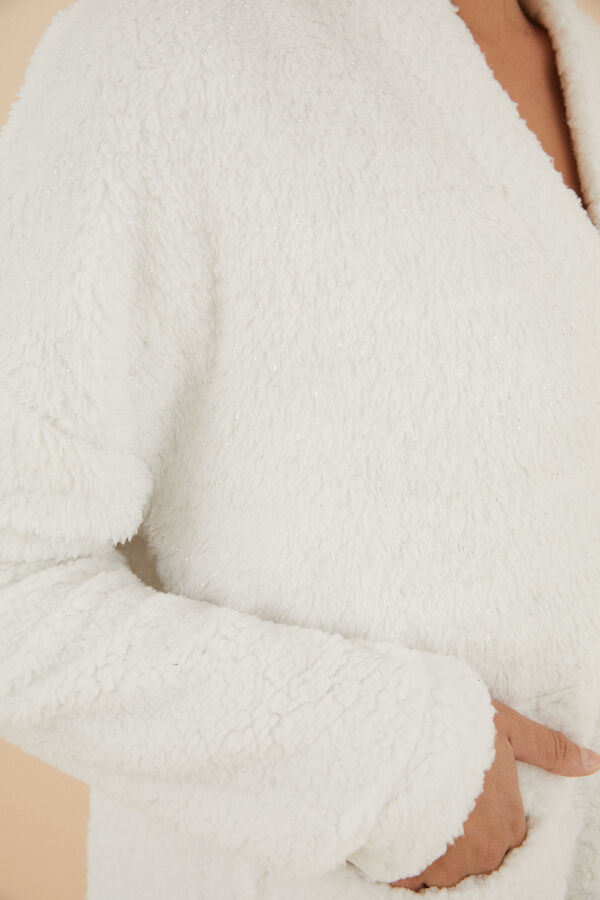 Women'secret Chaqueta pelo l&uacute;rex marfil