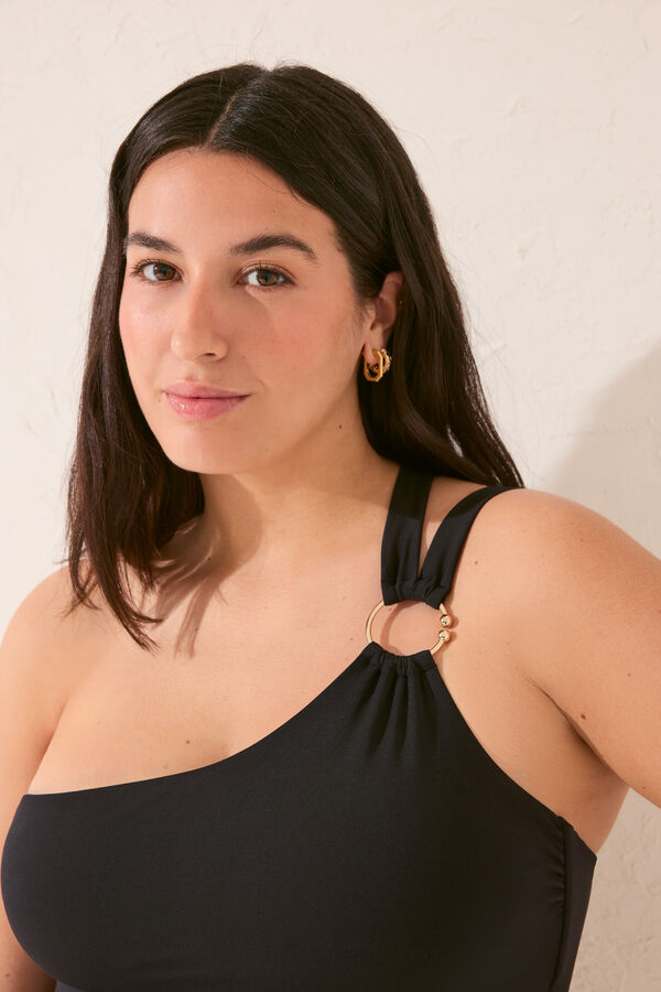 Women'secret Ba&ntilde;ador moldeador asim&eacute;trico negro negro