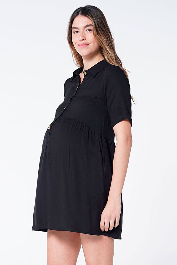 Womensecret Vestido maternity evasé en negro negro