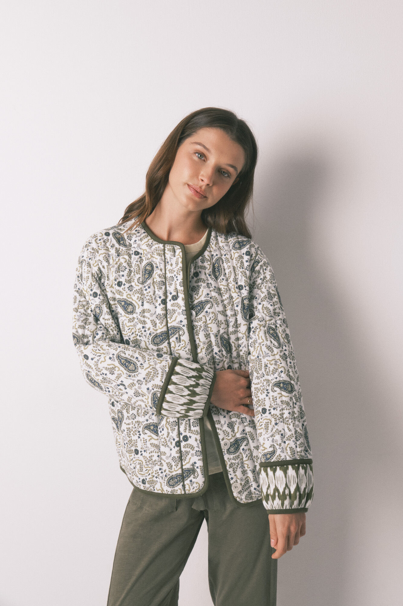 Women'secret Chaqueta acolchada estampado Paisley