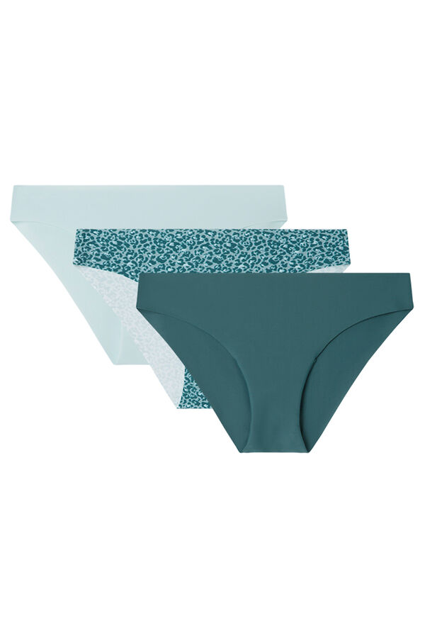 Women'secret Pack de 3 cuecas cl&aacute;ssicas em microfibra branco