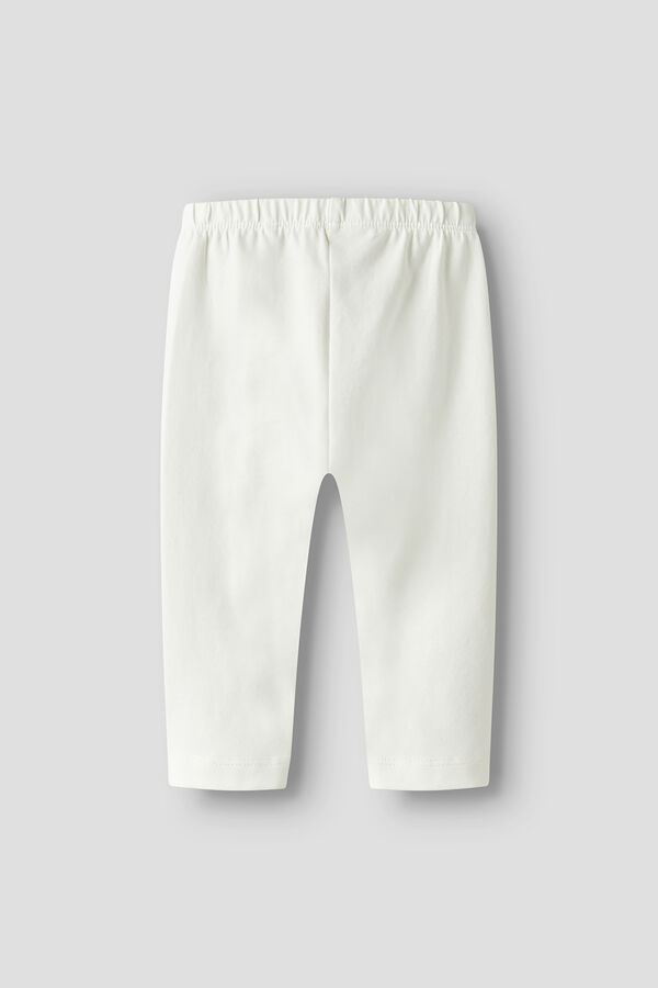 Name it Legging con algod&oacute;n org&aacute;nico liso blanco