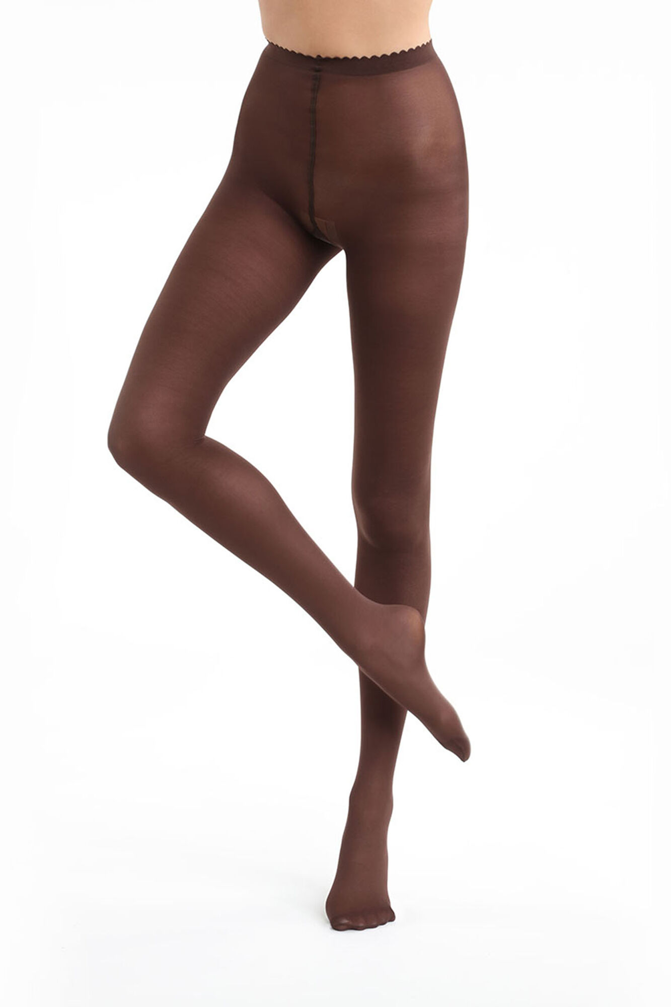 DIM Panty Opaco negro sin demarcaci&oacute;n 40 DEN 