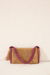 Women'secret Grande n&eacute;cessaire em r&aacute;fia NATURAL vermelho