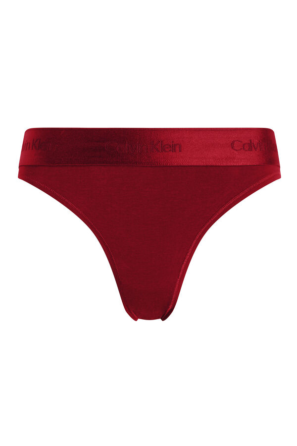 Calvin Klein Cueca cl&aacute;ssica com logo CK vermelho