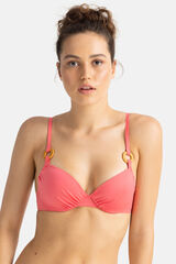 Dorina Top de bikini con relleno fino Cairns rosa