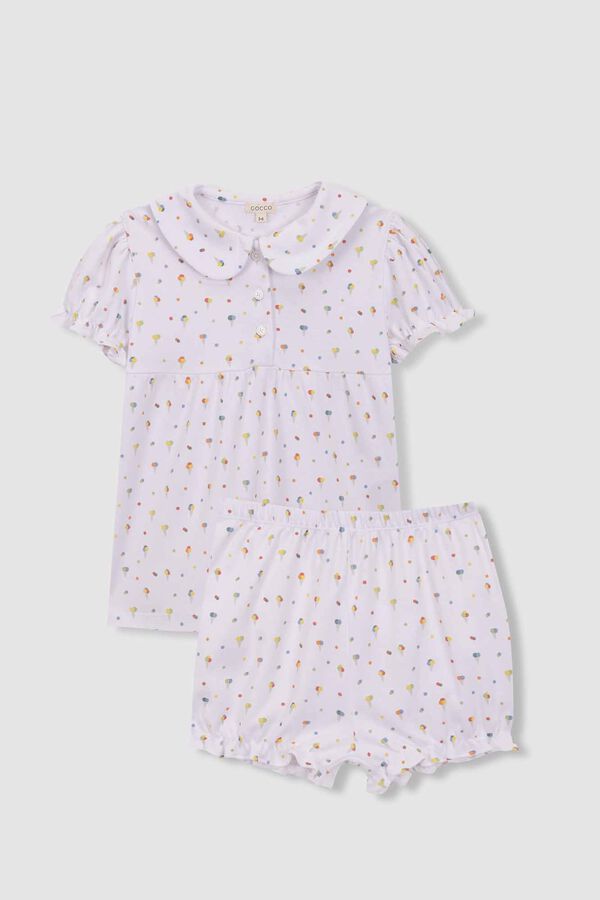 Gocco Pijama estampado helados blanco blanco
